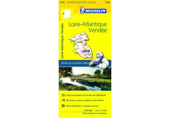 Carte routière de Loire Atlantique et de Vendée