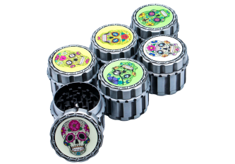 Boite 4 Parties 55 x 44 mm Mexican Skull